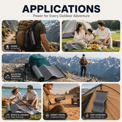 15W Rollable Solar Panel with 10000mAh Battery 30W Max Fast Charging Portable Power Bank
