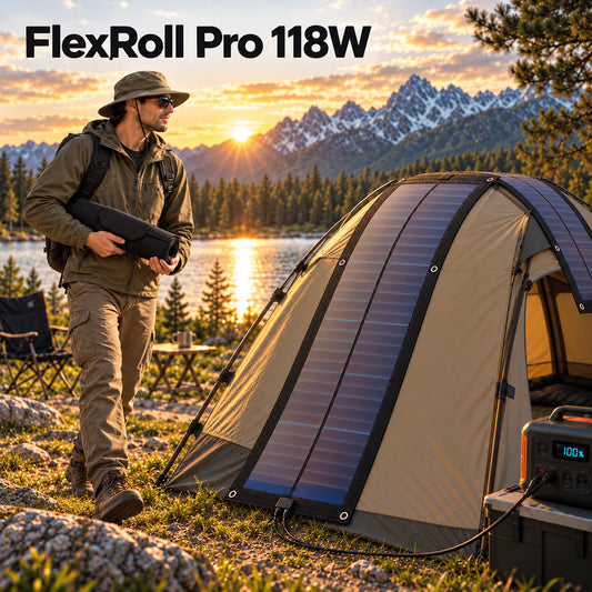 FlexRoll Pro 118 — 118W Rollable CIGS Solar Panel