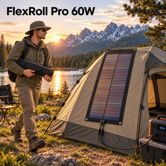 FlexRoll Pro 60 — 60W Rollable CIGS Solar Panel