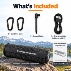 Portable Rollable Solar Panel Power Bank for Hiking, Camping and Extended Off-Grid Adventures